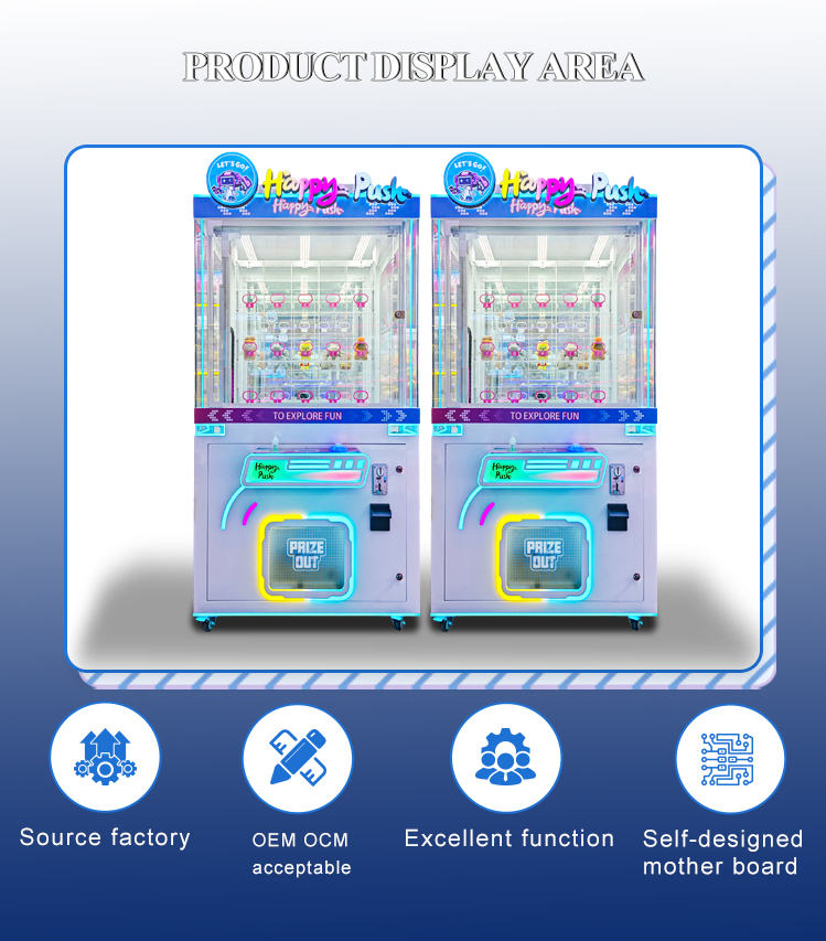 Coin Operated Game Machine Push Win Prize Machine Gift Vending Game ...